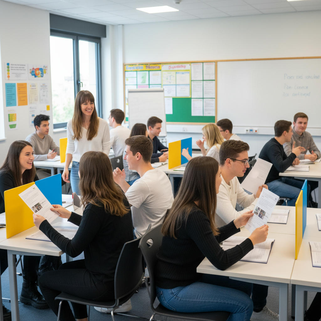 disposición de parejas en clase para activity information gap