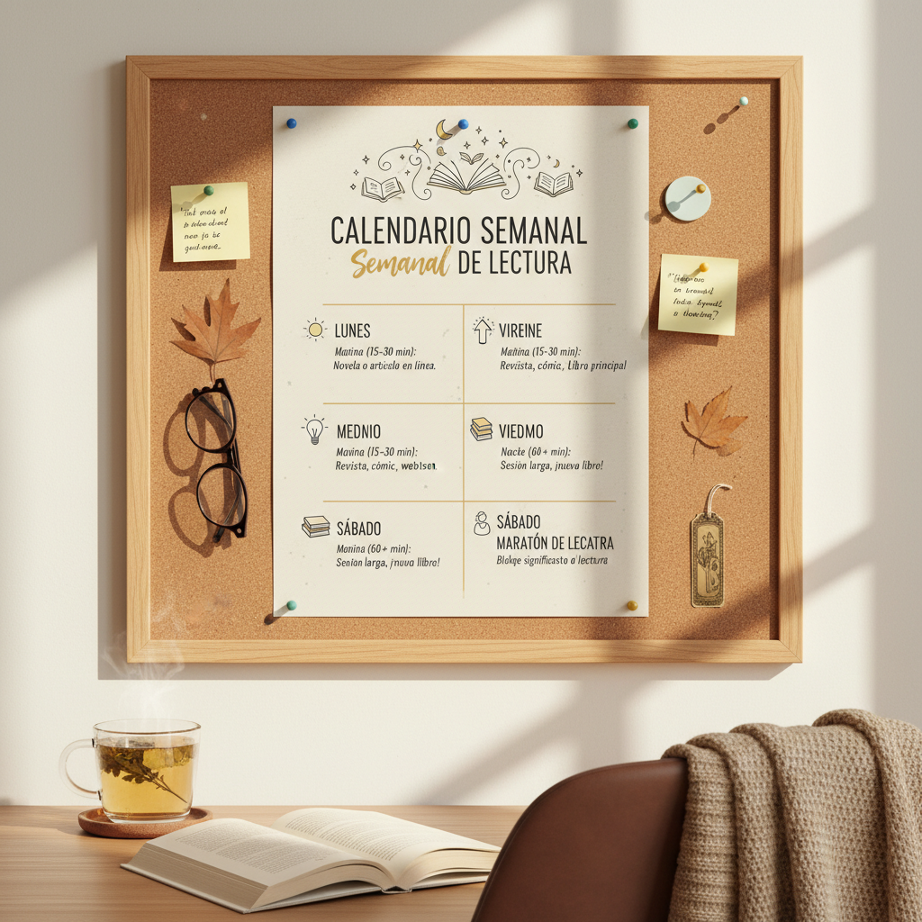 calendario semanal de lectura
